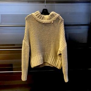 Chunky Cream Free People Sweater